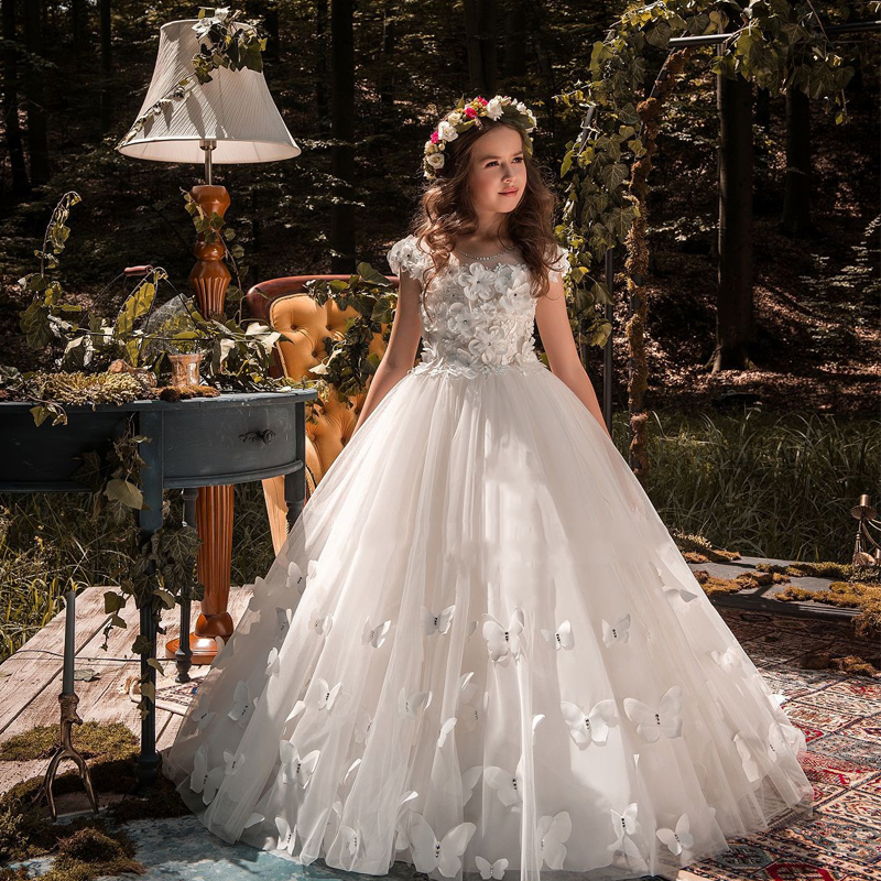 Robe blanche de communion fille-demoiselle d'honneur | SWEET MOMMY