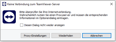 TeamViewer-Meldung