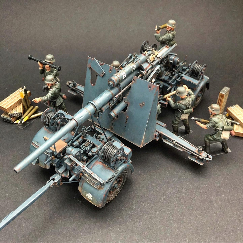 Tamiya 1/35 88mm Gun Flak 36/37 (MM-117A/35017/3517) - - The