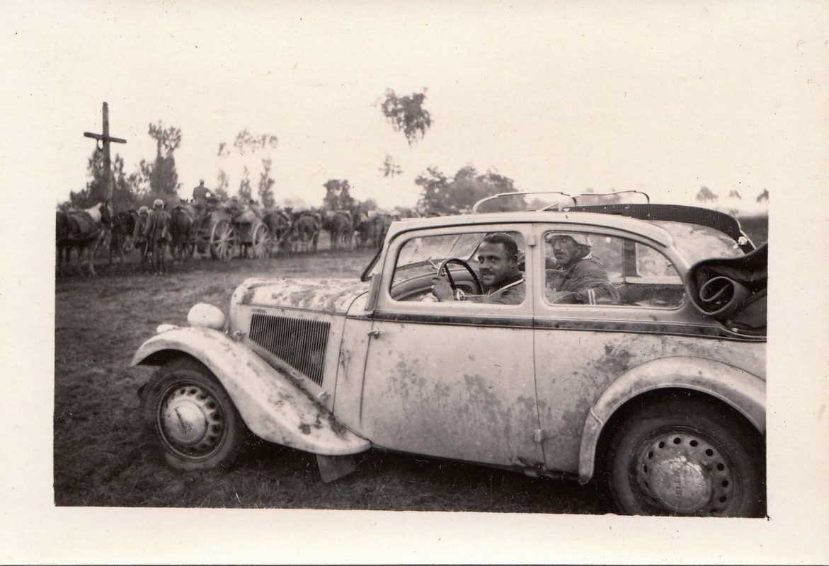 Wehrmacht Rußland PKW Kübelwagen wintertarn BEUT