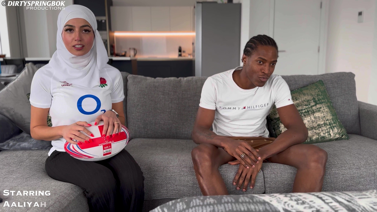 Aaliyah Yasin   Hijabi Rugby fan gets fucked by husband’s friend