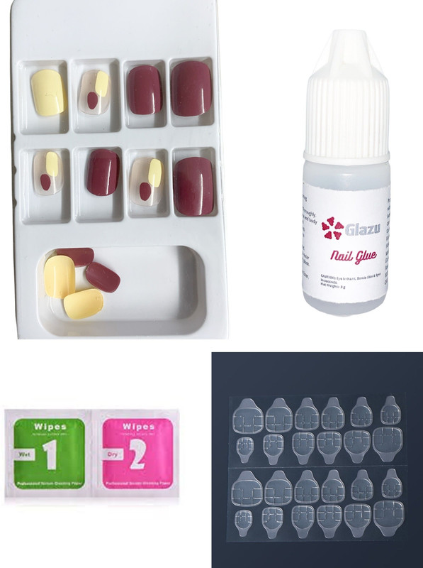 designer press on artificial nail almond squoval with 1 glue kit original image3nw8rzvdzzh