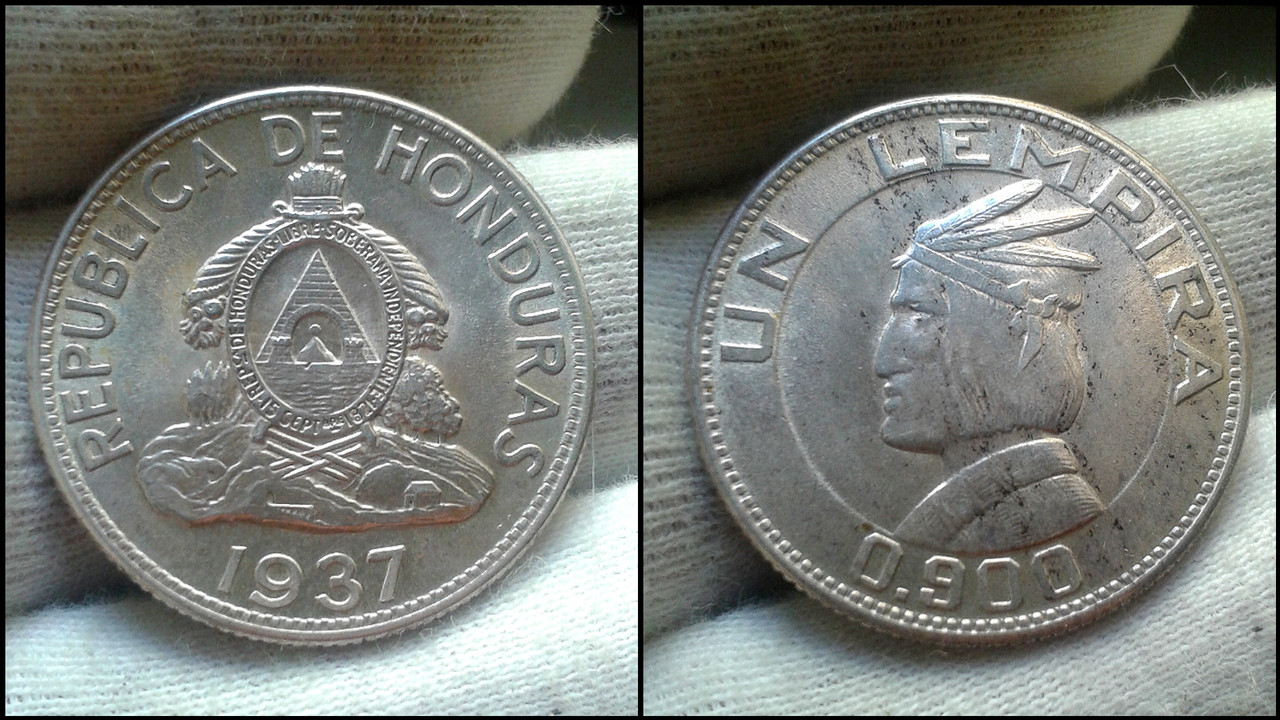 1 Lempira de 1937. Honduras. Polish-20220904-154547360-3