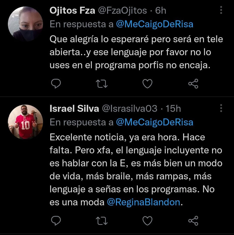 Regina Blandón es criticada por usar el lenguaje inclusivo en Televisa