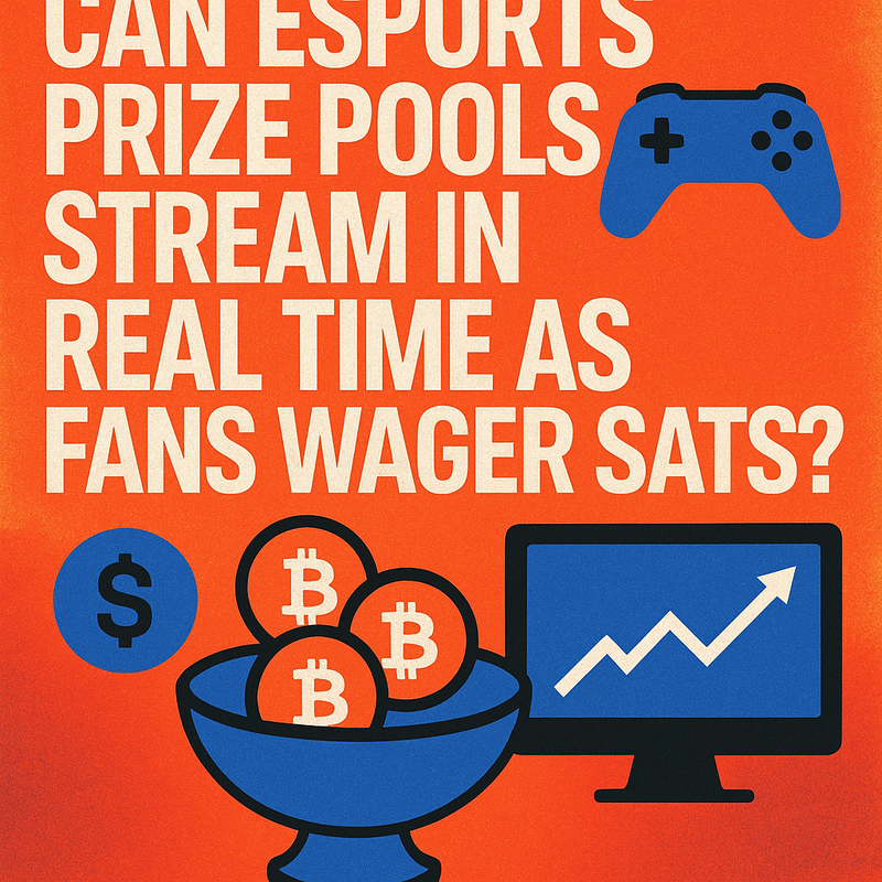 Can esports prize pools stream in real time as fans wager sats?