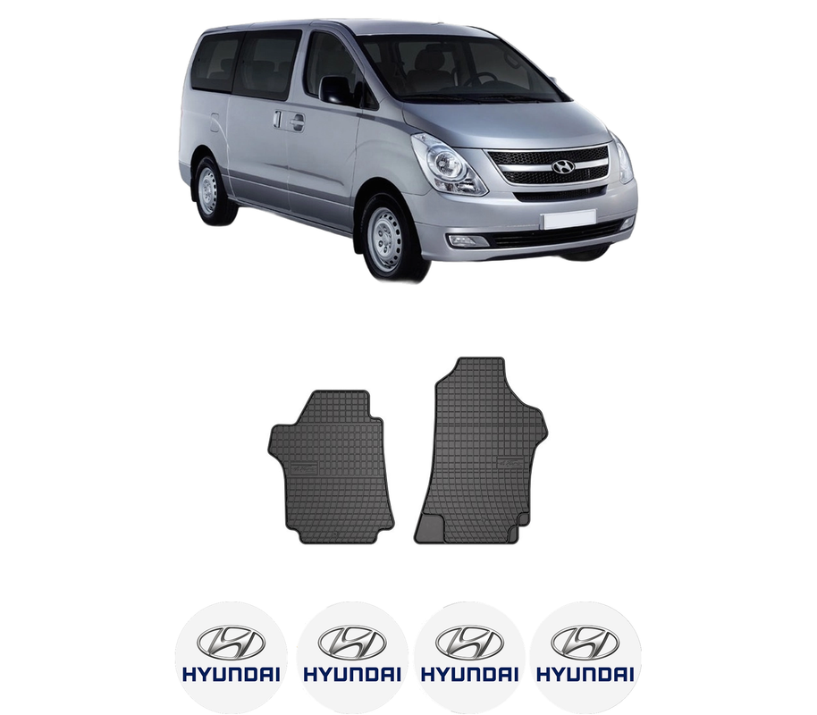 Set covorase presuri HYUNDAI H-1 Travel (TQ) din 2008-2011, auto, din cauciuc thermoplastic, 4 Stickere auto cu HYUNDAI