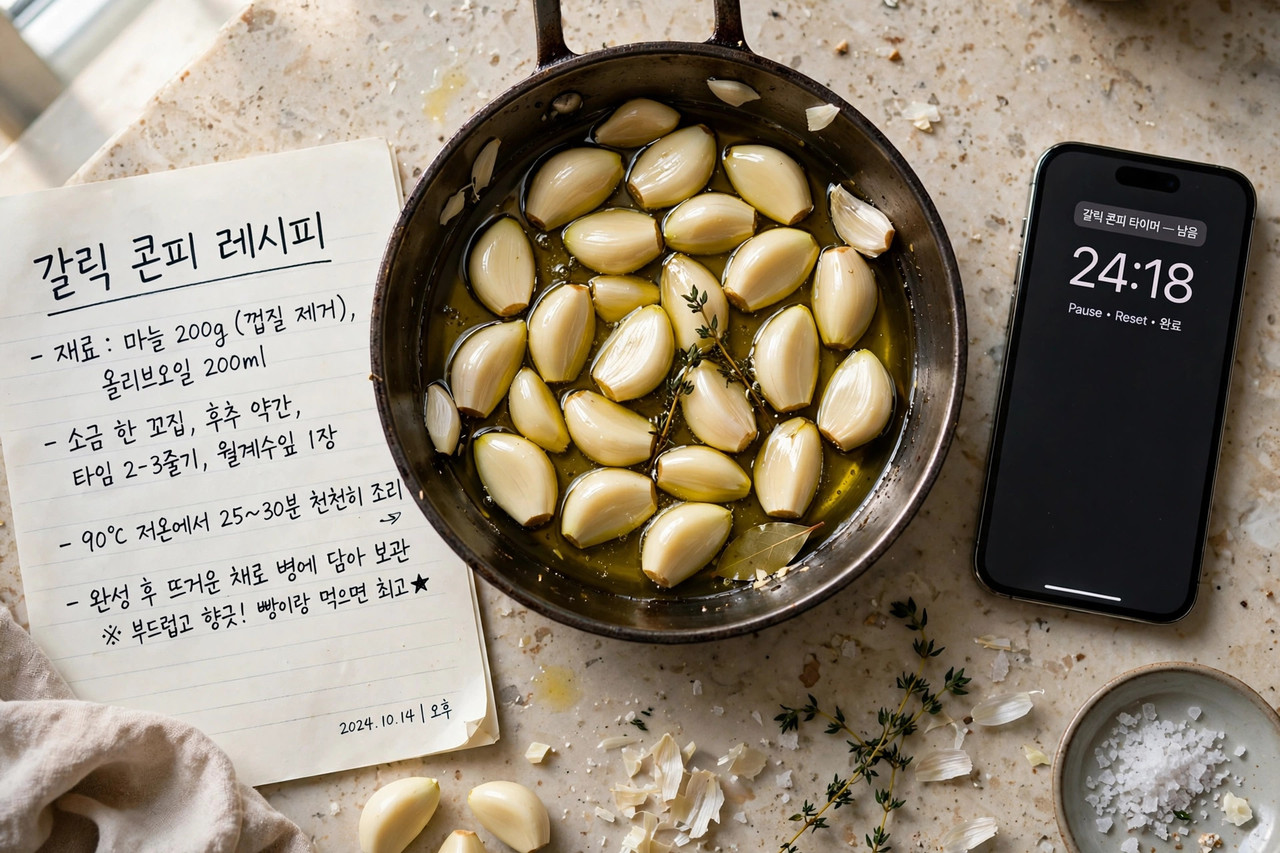 마늘 콘피 쇼츠 기획