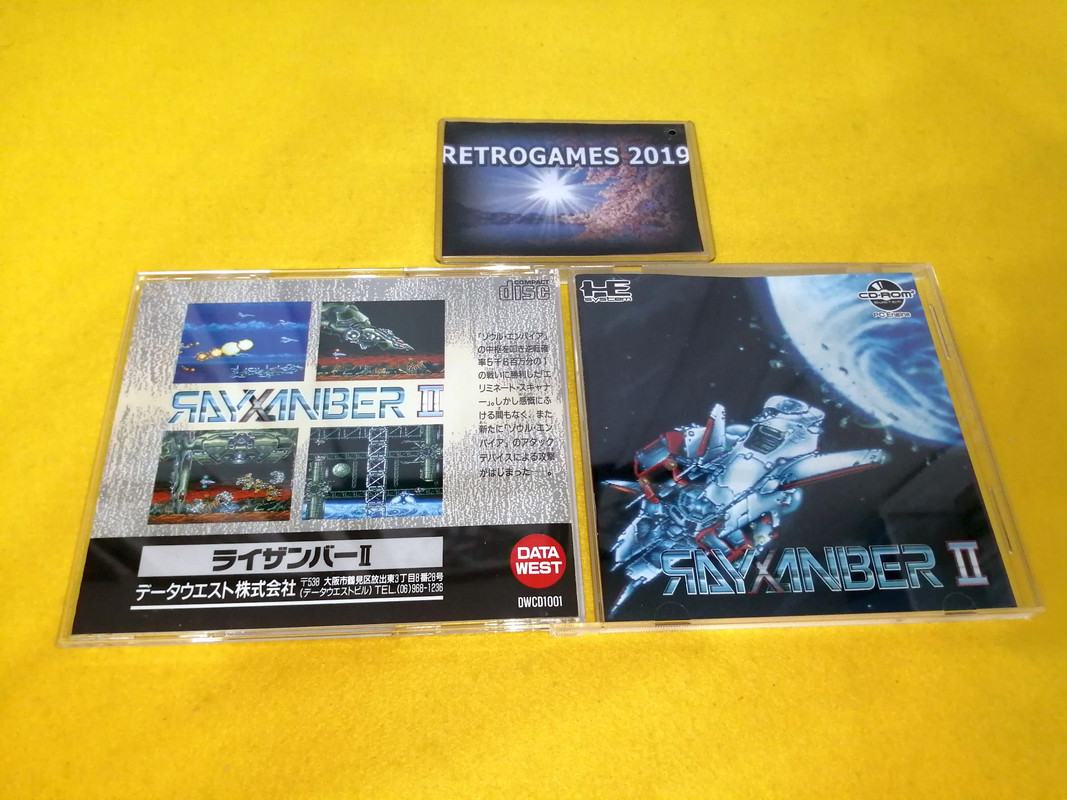 Rayxanber II NEC PC ENGINE CD ROM SPINE CARD + REG CARD | eBay
