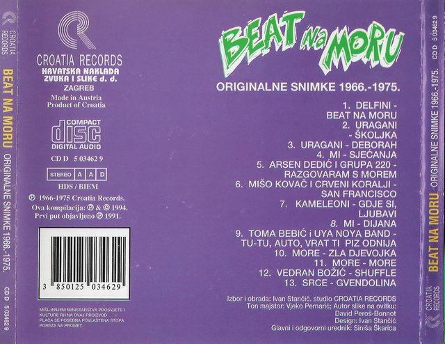 V.A. - Beat Na Moru (Originalne Snimke 1966.-1975.) (1994) Omot-5