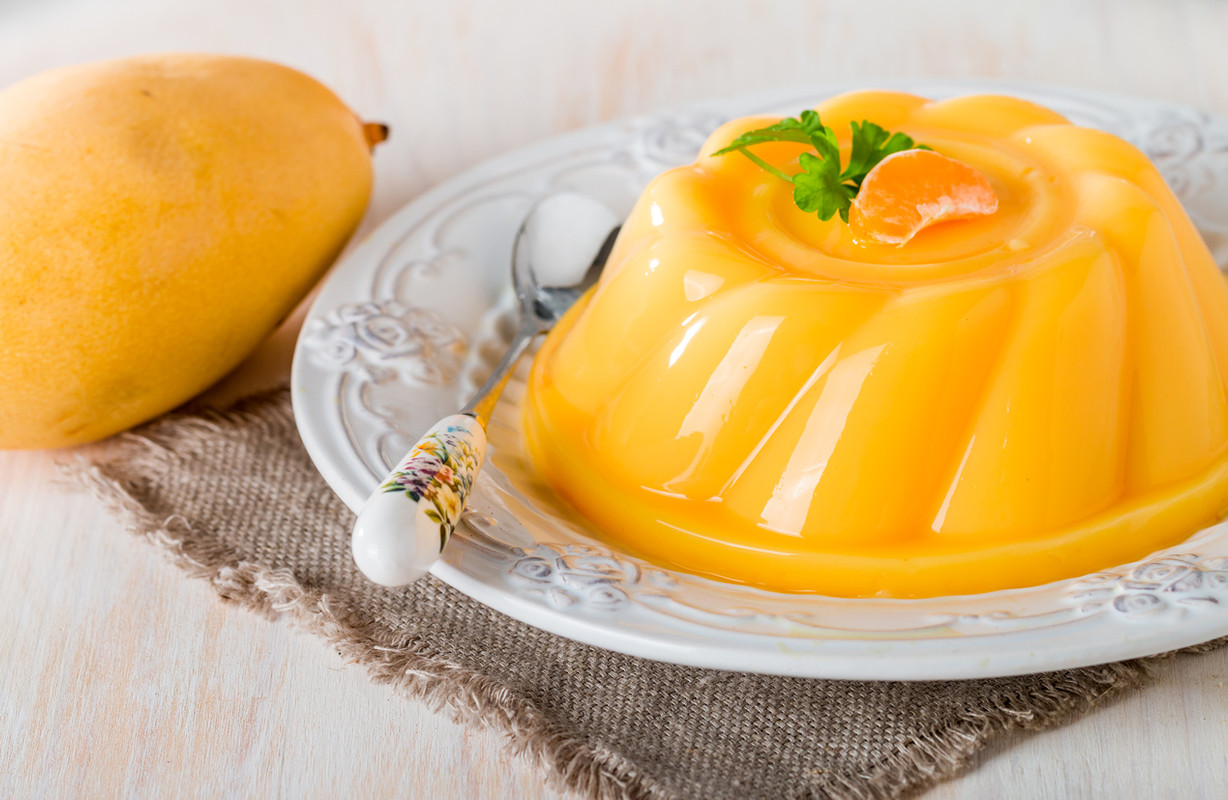 Receta de gelatina de mango