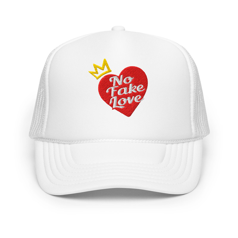 NO FAKE LOVE FOAM TRUCKER