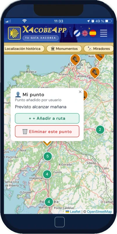 Añade tus propios puntos