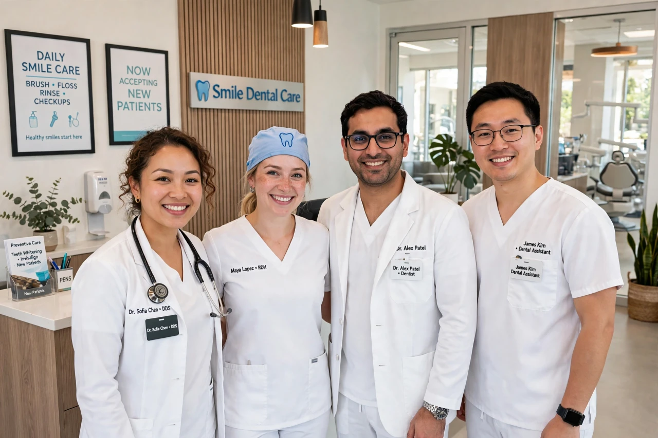 Dental care team at best dental clinic in Samta Colony, Raipur