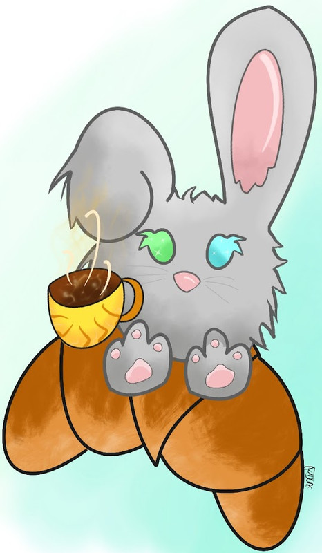 Dessine 3 Emoji Lapin Cafe Croissant