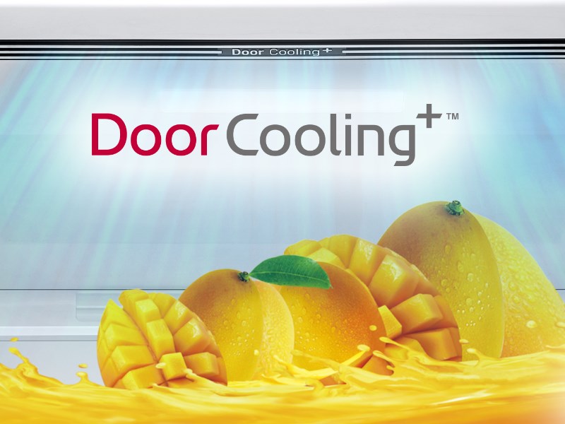 Технология Door Cooling + в холодильниках LG