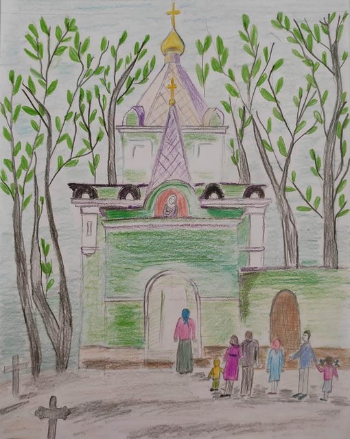 Болотенкова Ксения 4кл Часовня Блаженной Ксении Петербургской