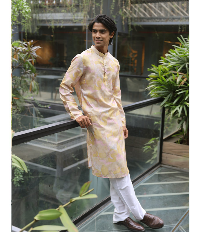 Men’s Exclusive Lemon Color Panjabi For EID (Copy)