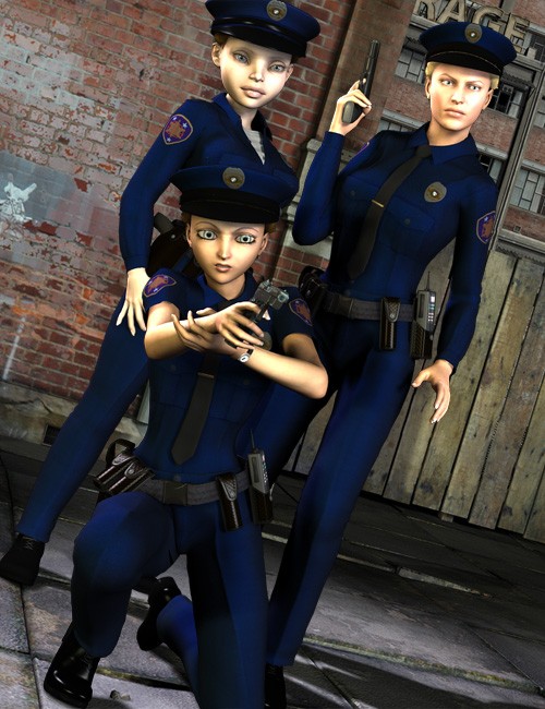 DAZ 3 D 9085 Real World Heroes Police Officer V4 A4 G4