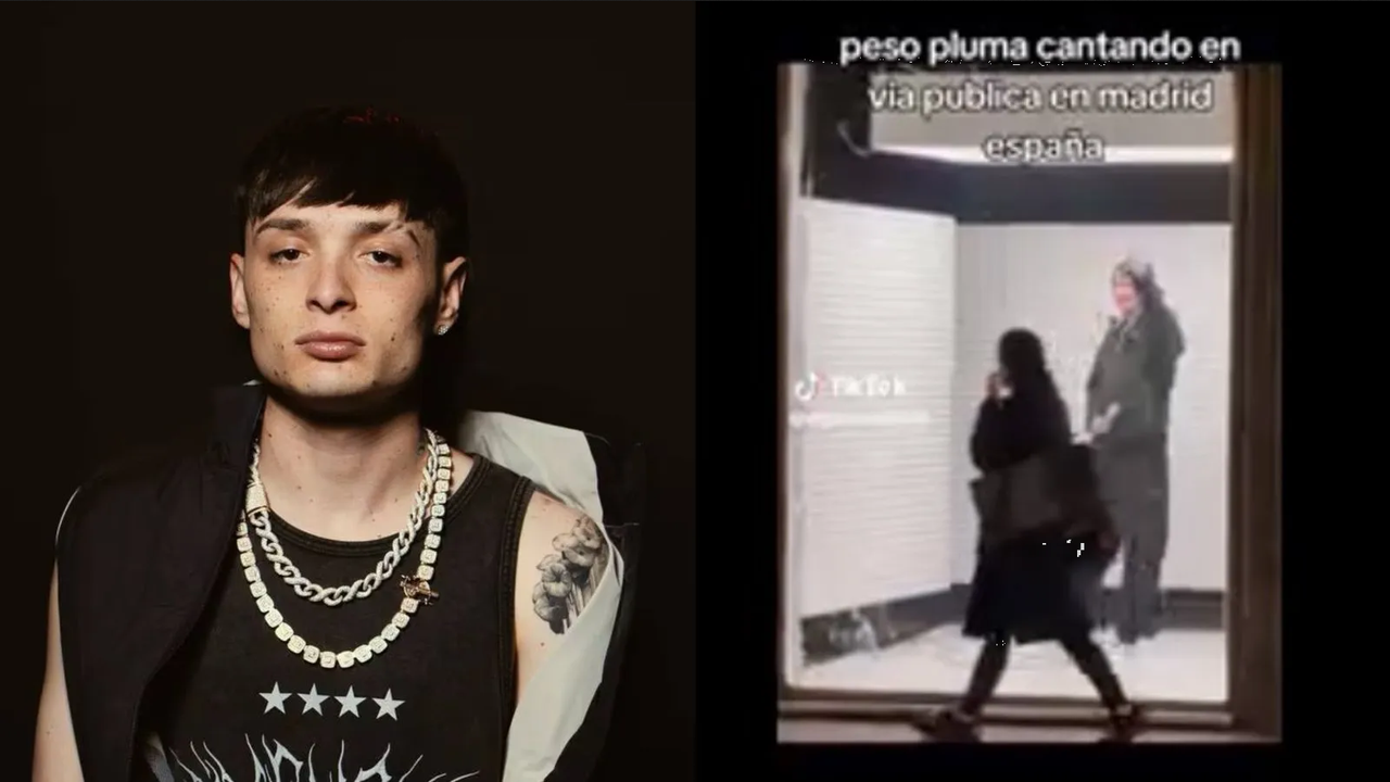 Captan a Peso Pluma cantando en las calles de Madrid y casi nadie lo reconoce