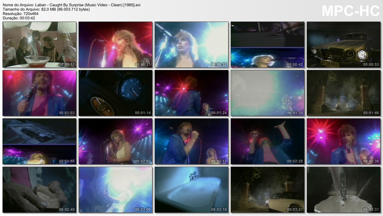 Laban - Caught By Surprise (Music Video - Clean) [1985]