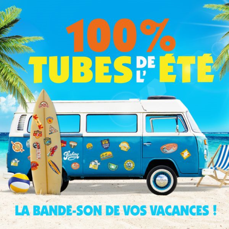 VA - 100% Tubes de l'ete la bande son de vos vacances (5CD, 2022)