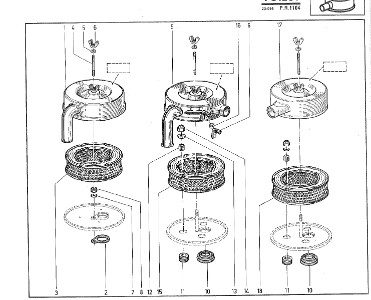 trois type de boite à air 4L