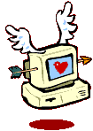 Computer with angel wings GIF