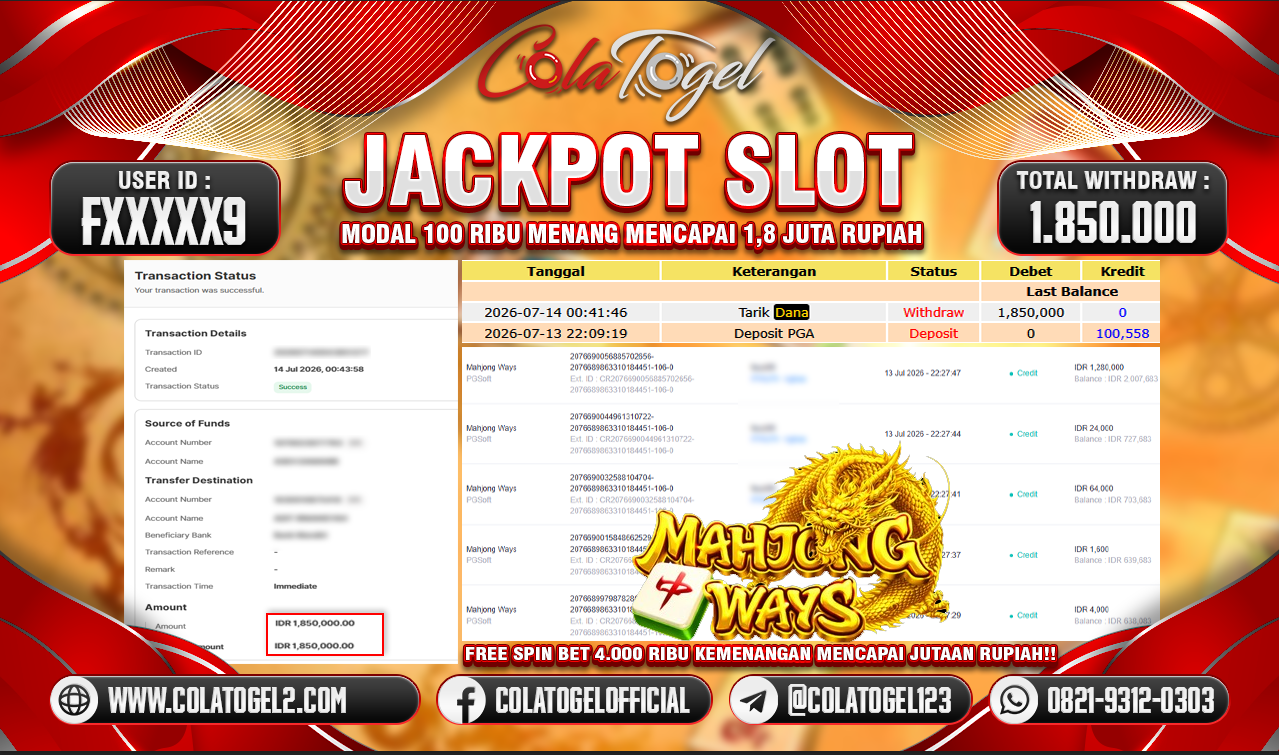 JACKPOT SLOT GACOR!!