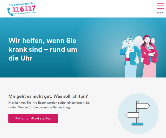 Patientenservice 116 117