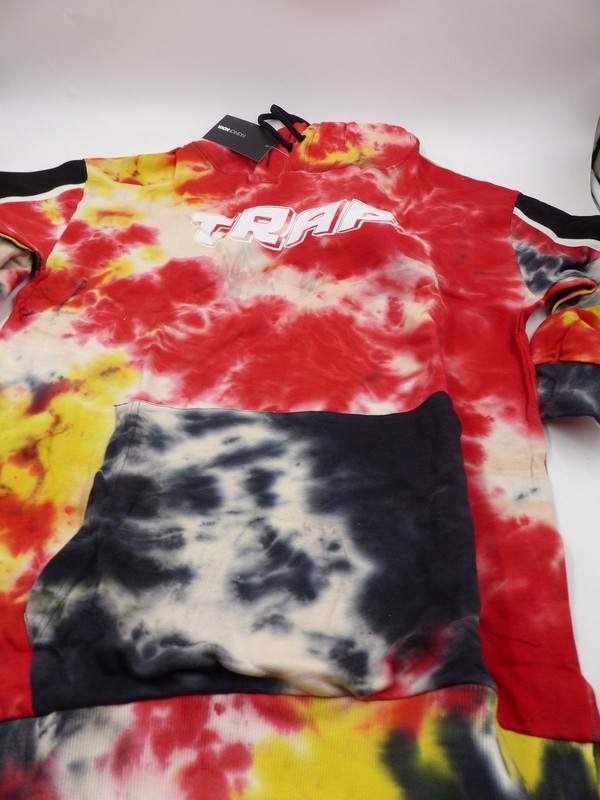 NOVA FASHION MENS TRAP TYE DIE PULL OVER HOODIE RED /BLACK/WHITE MENS M 1969100