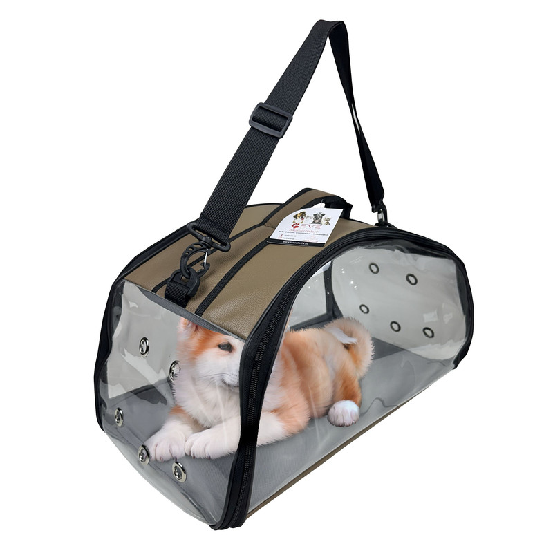EVE Textile® Haustier Tasche Tragetasche Hundetasche Katzentasche Transparent - Bild 21 von 23