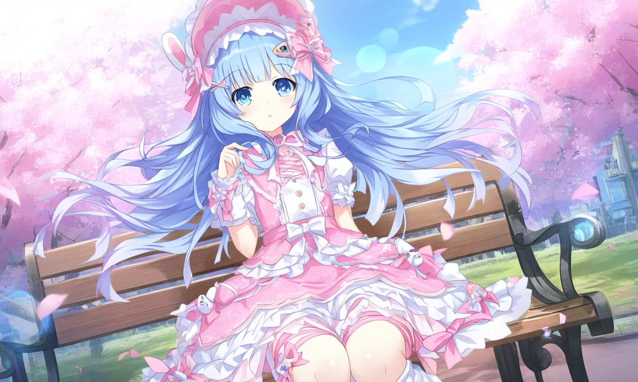 1girl, yoshino (date a live), blue eyes, long hair, hime cut, blue hair, {short  s-1443698630
