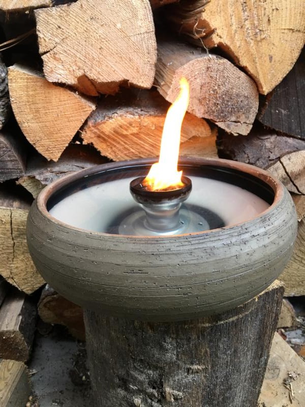 Schmelzlicht velas cera restos dochthalter fibra de vidrio lámparas pabilo fuego antorcha