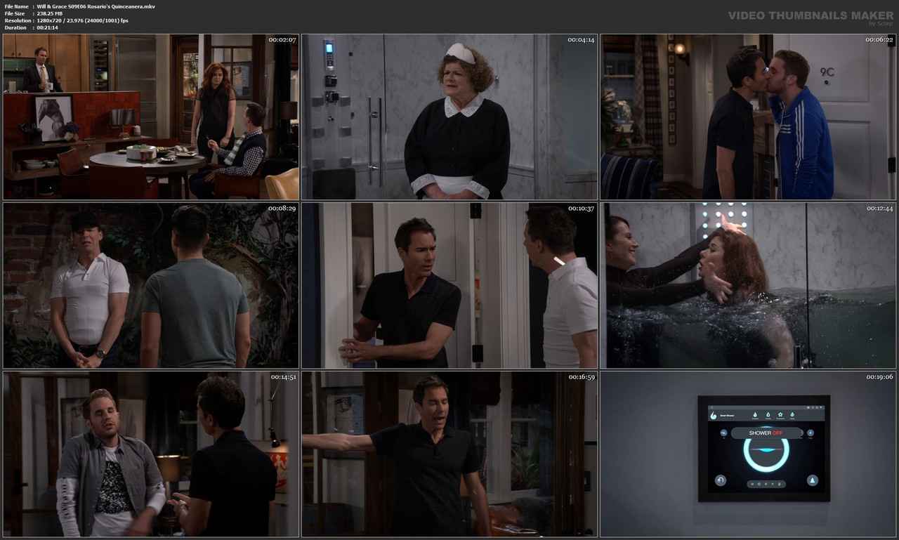 Will & Grace S09E06 Rosario's Quinceanera.mkv