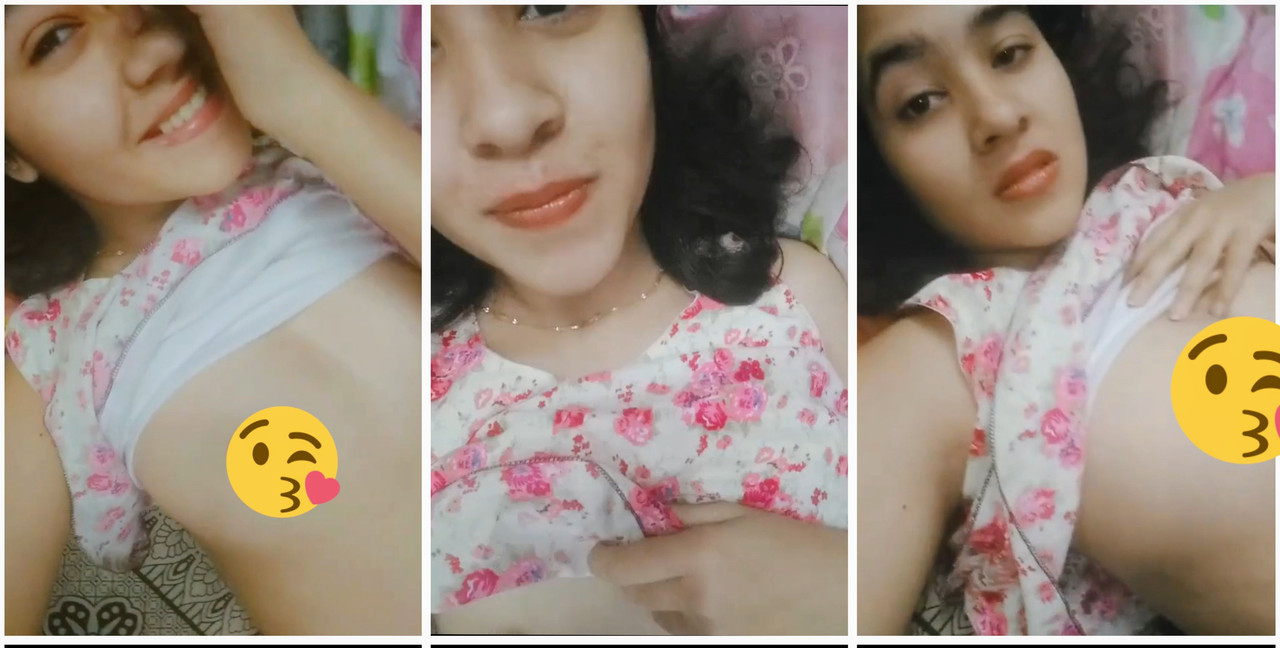 cute snapchat girl showing her boob exclusive viral video