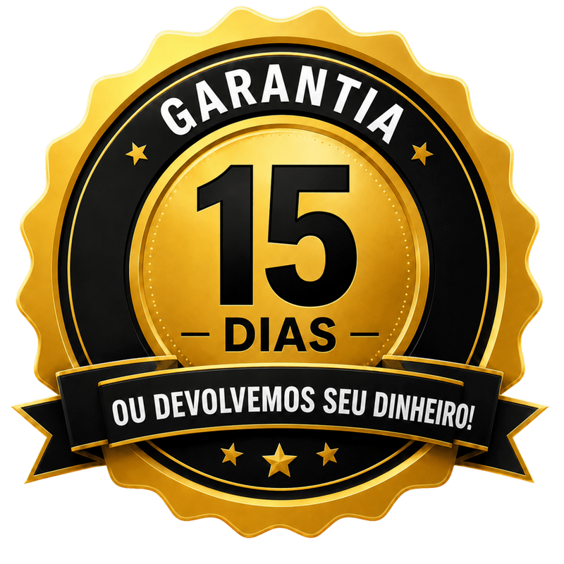 Selo de garantia incondicional de 15 dias