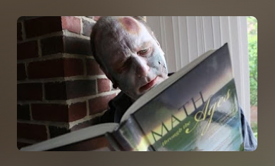 YouTube thumbnail of zombie reading book about calculus