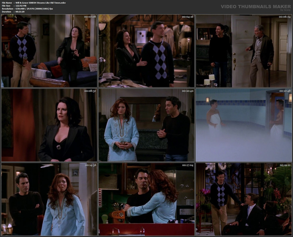 Will & Grace S08E04 Steams Like Old Times.mkv