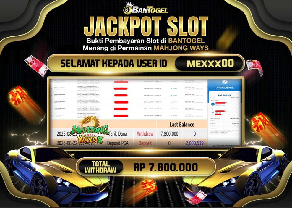 BUKTI JACKPOT LUNAS BANTOGEL