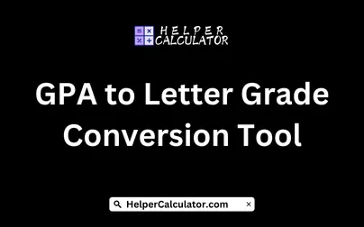 GPA to Letter Grade Conversion Tool