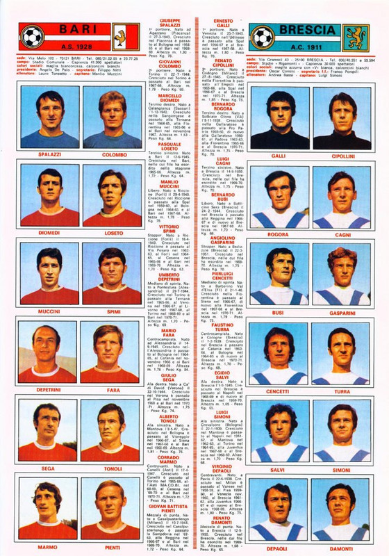 Calciatori 1970 1971 ( Panini) 41 — Postimages