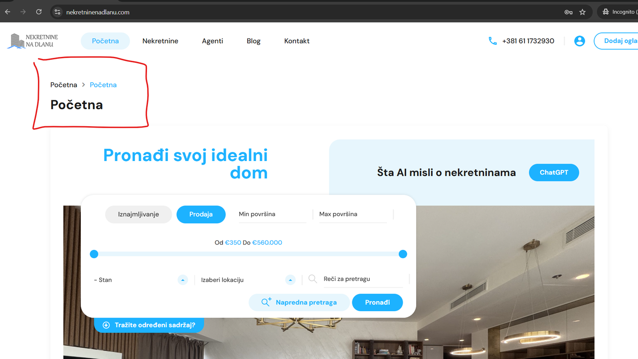 homepage