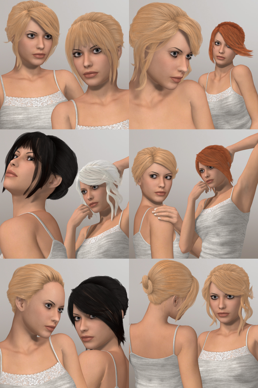 Loose Hair by 3D-Age for V4