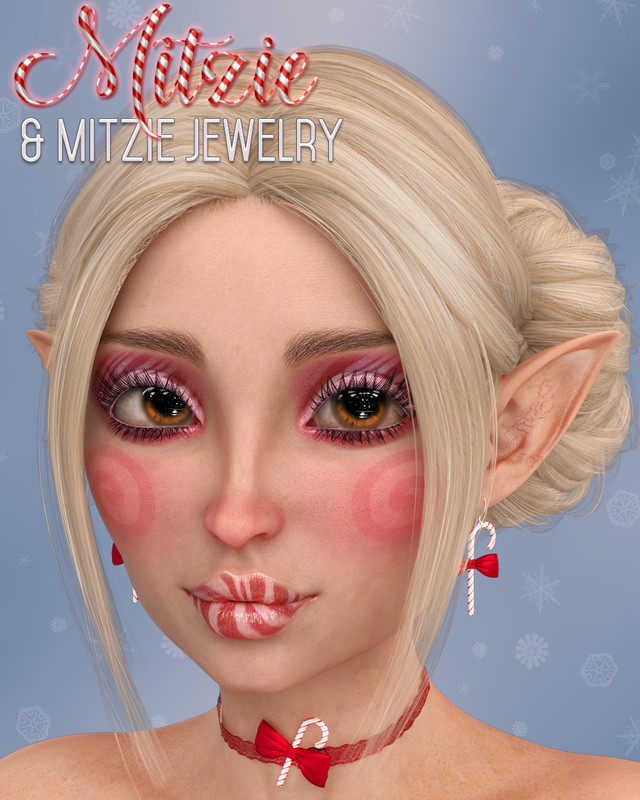 Mitzie and Mitzie Jewelry for Genesis 8 Female Mitzie and Mitzie Jewelry for Genesis 8 Female