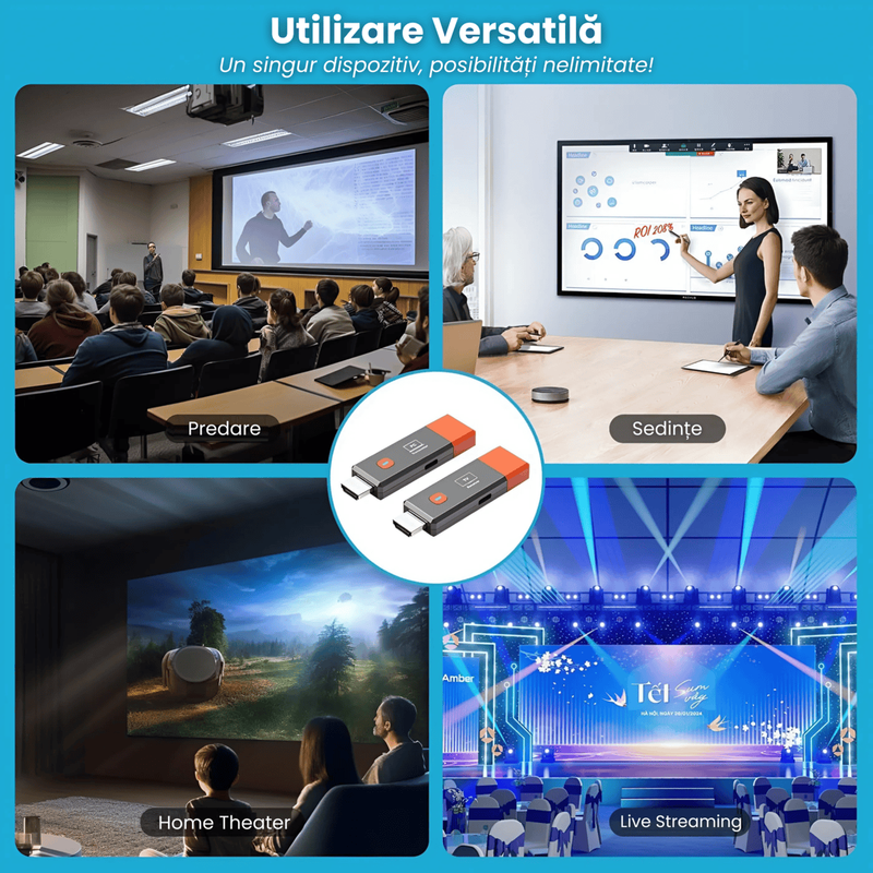 wireless hdmi extender, transmitator hdmi wireless, receptor hdmi fara fir, hdmi extender 50m, hdmi wireless 1080p, hdmi screen mirroring, plug and play hdmi, hdmi transmitter and receiver, extender hdmi pentru tv, hdmi wireless pentru proiector, hdmi fara cabluri, hdmi streaming fara fir, dispozitiv screen share hdmi, hdmi wireless gaming, hdmi fara lag
