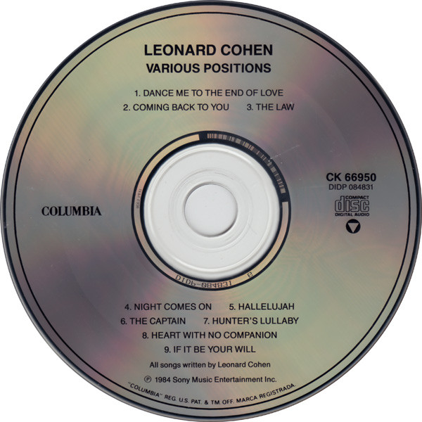 Купить Сд Диски Leonard Cohen