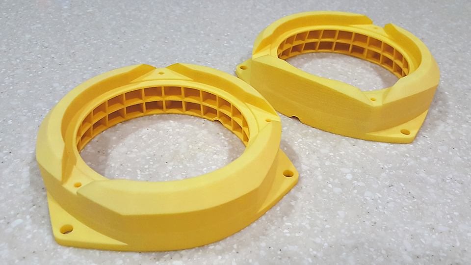 B23 Speaker Bracket SF Nylon 3D Print-sm