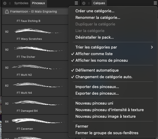 AF_Designer Défilement-Changement auto