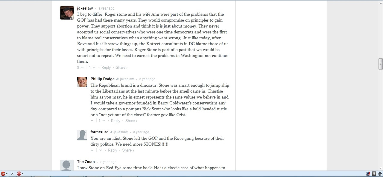 Philip Dodge Ex-GOP Bad Boy Roger Stone Eyes Flo