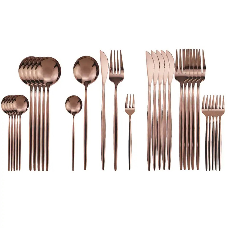 Rose Gold Cutlery Set